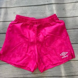 Girls Pink Umbro Soccer Shorts Size Extra Small
